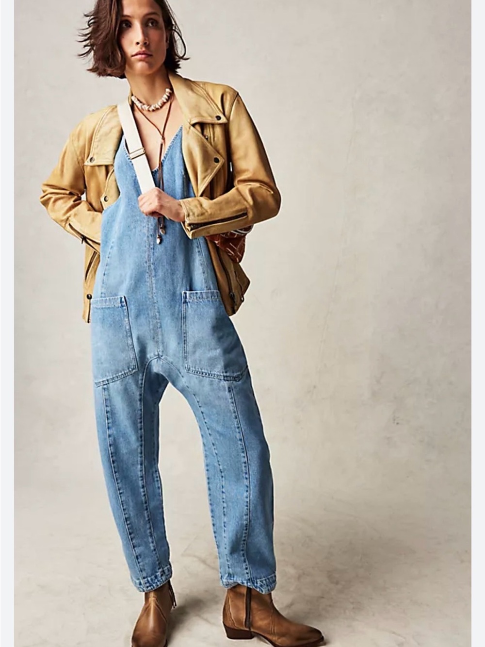 New Free People High Roller Jumpsuit We the Free large - Picture 3 of 12